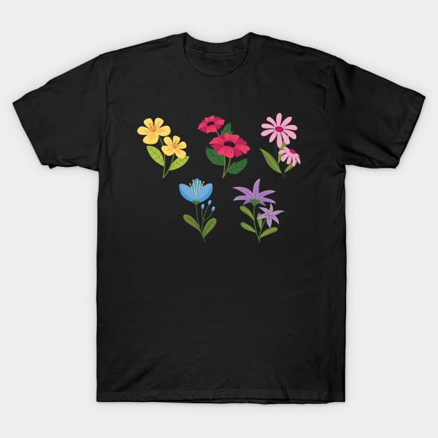 Set of - rose flower arrangements T-Shirt by Ras-man93